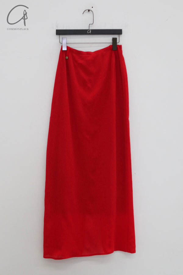 SAMUEL GUI YANG 25 Spring/Summer Tops/Skirts SGY-SS25ASK11-1-2-LYCHEESHELL Red Skirt SGY-SS25ATP12